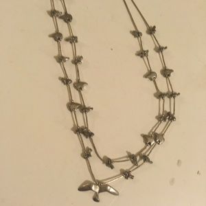 Sterling silver, Native American fetish necklace